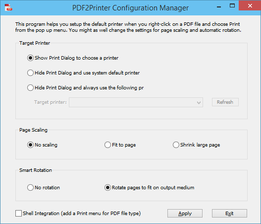 pdf to printer configuration tool