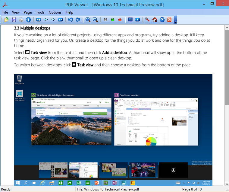 Click to view PDF Viewer for Windows 10 1.02 screenshot